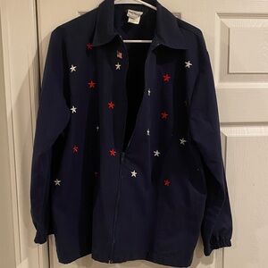 Bon Worth Navy Jacket with Red and White Stars
